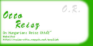 otto reisz business card